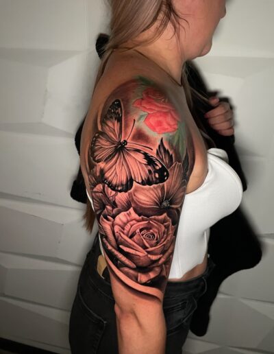 Tattoo sombras black and grey por Fabian