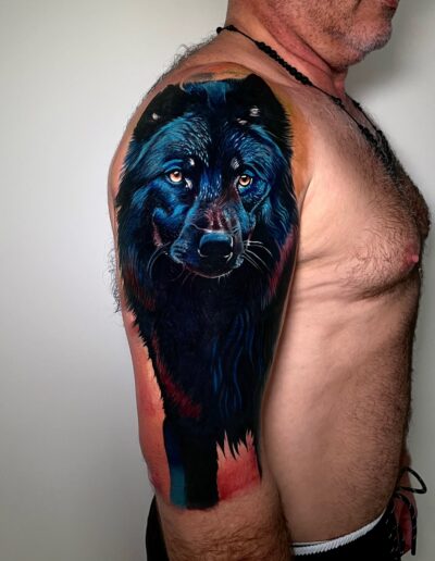 Tattoo Realismo Color Cover Up por Nicolás