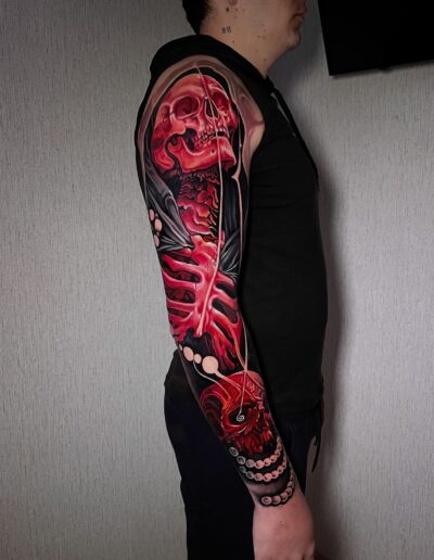 Tattoo Santa Muerte Realismo por Nicolás