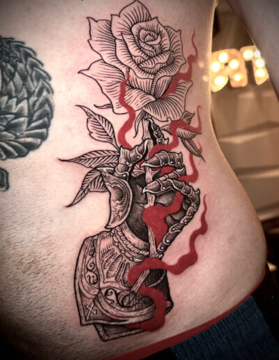 tatuaje Black Work por Leandro